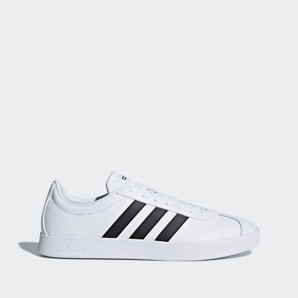 Adidas Vl Court 2.0 - αθλητικα παπουτσια ανδρικα - Ασπρα/Μαυρα/Μαυρα,Μέγεθος: EU 36 – 54 2/3 (446OLC